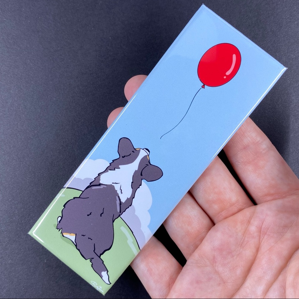 Tricolor Cardigan Corgi Dog Balloon Magnet Gift